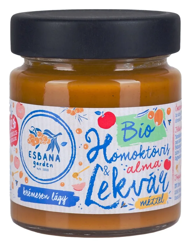 Bio homoktövis alma lekvár mézzel 190g